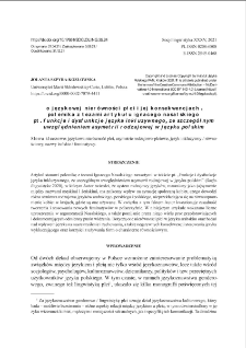On Gender-unfair Language and Its Consequences. A Discussion with Ignacy Nasalski&rsquo;s Claims in 'Functional and Disfunctional Aspects of Inclusive Language with Particular Focus on Gender Asymmetry in Polish'