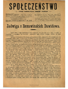 Społeczeństwo : tygodnik naukowo-literacki, społeczny i polityczny 1910 N.9