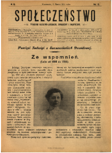 Społeczeństwo : tygodnik naukowo-literacki, społeczny i polityczny 1910 N.10