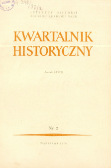 Kwartalnik Historyczny R. 77 nr 2 (1970), Listy do redakcji