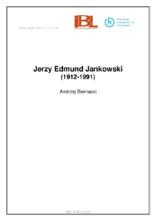 Jerzy Edmund Jankowski (1912-1991)