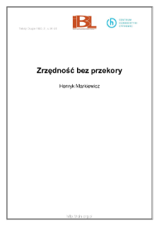 Zrzędność bez przekory