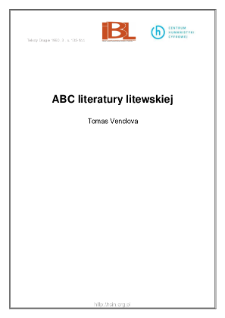 ABC literatury litewskiej