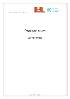 Postcriptum