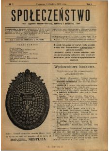 Społeczeństwo : tygodnik naukowo-literacki, społeczny i polityczny 1907 N.7