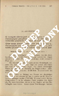 O nowych aberacjach motyli Satyrus briseis L., Coenonympha pamphilus L., Lycaena bellargus L., Ortholitha plumbaria F. i Larentia unidentaria Hw.