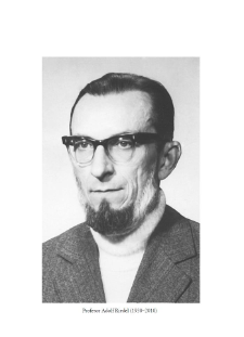 Profesor Adolf Riedel (1930–2010) – wspomnienie