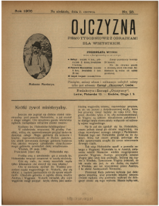 Ojczyzna : pismo tygodniowe z obrazkami dla wszystkich 1906 N.23