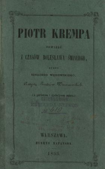 Piotr Krempa : powieść z czasów Bolesława Śmiałego