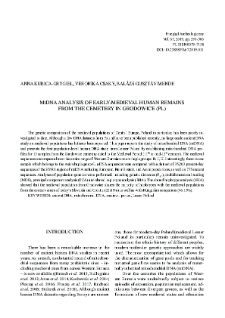 MtDNA analysisof early-medieval human remains from the cemetery in Grodowice (PL)