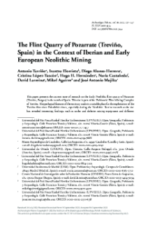 The Flint Quarry of Pozarrate (Treviño, Spain) in the Context of Iberian and Early European Neolithic Mining