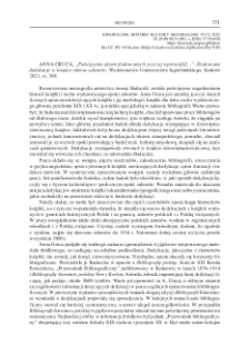„Poświęcenie pisem drukowanych zwyczaj wprowadził…”. Anna Gruca, Drukowane dedykacje w książce okresu zaborów, Wydawnictwo Uniwersytetu Jagiellońskiego, Kraków 2021, ss. 368. : [recenzja]