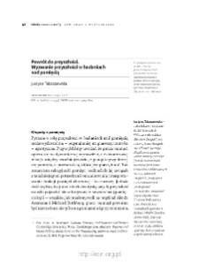 Powrót do przyszłości. Wyzwanie przyszłości w badaniach nad pamięcią