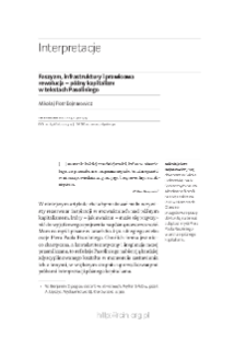 Faszyzm, infrastruktury i prawicowa rewolucja &ndash; p&oacute;źny kapitalizm w tekstach Pasoliniego