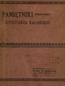 Pamiętniki Kwestarza Kaliskiego.
