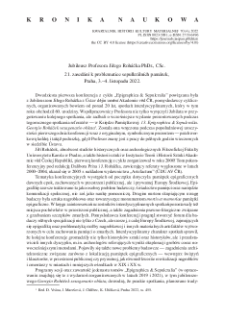 Jubileusz Profesora Jiřego Roh&aacute;čka, Praha 3&ndash;4 listopada 2022