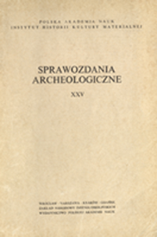 Sprawozdania Archeologiczne T. 25 (1973), Nekrologi