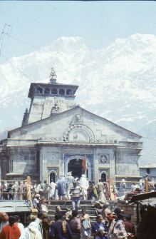 Fragment świątyni w Kedarnath (Dokument ikonograficzny)