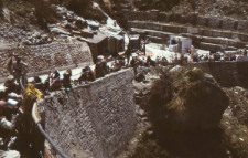 Bridge on the Ganges in Lakshman Jhula / Rishikesh (Iconographic document)