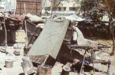 Cart on the street in Delhi (Iconographic document)