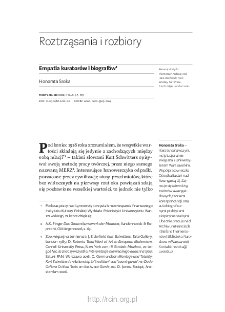 Empatia kurator&oacute;w i biograf&oacute;w