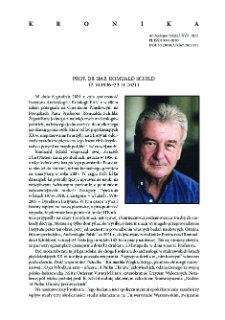 Prof. dr hab. Romuald Schild (2.10.1936&ndash;23.11.2021)