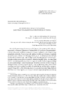 Antropologia więcej niż ludzka jako praktyka badawcza i propozycja etyczna
