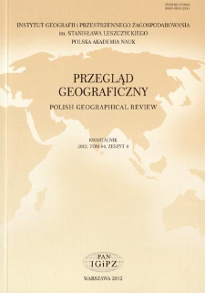 Przegląd Geograficzny T. 84 z. 4 (2012), Kronika