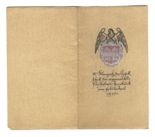 Programm des IV. Kongress der Gesellschaft f&uuml;r experimentelle Psychologie Insbr&uuml;k vom 19. bis 22. April 1910