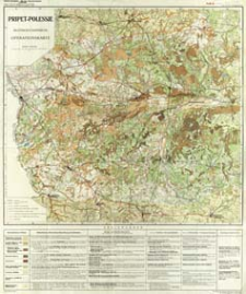 Pripet-Polessje : Militärgeographische Operationskarte : Maßstab 1:500 000