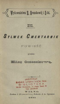 Sylwek Cmentarnik : powieść