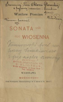 Sonata wiosenna