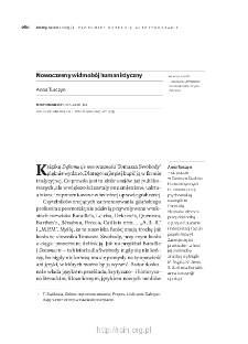 Nowoczesny widmobój humanistyczny