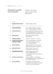 Teksty Drugie Nr 1 (2023), Spis treści