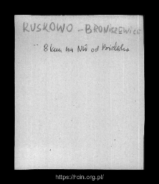 Bronoszewice. Files of Bielsk district in the Middle Ages. Files of Historico-Geographical Dictionary of Masovia in the Middle Ages