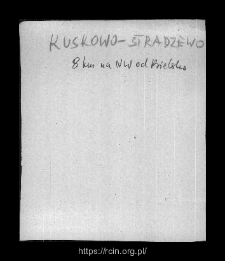 Stradzewo. Files of Bielsk district in the Middle Ages. Files of Historico-Geographical Dictionary of Masovia in the Middle Ages