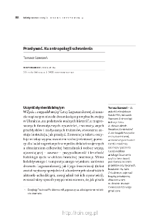 Przeżywać. Ku antropologii schronienia