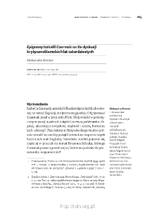 "Epigramy" Izabelli Czermak na tle dyskusji krytycznoliterackich lat czterdziestych