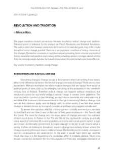 Revolution and tradition