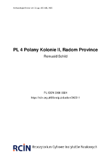PL 4 Polany Kolonie II, Radom Province