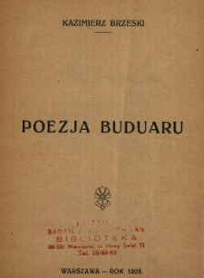 Poezja buduaru