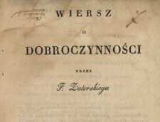 Wiersz o dobroczynności