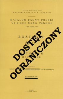 Roztocze = Acari : Mechowce - Oribatida