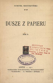 Dusze z papieru. T. 2