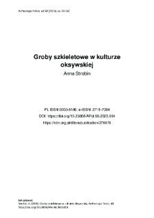 Groby szkieletowe w kulturze oksywskiej