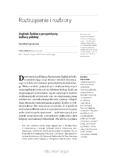 Zagłada Żydów z perspektywy kultury polskiej