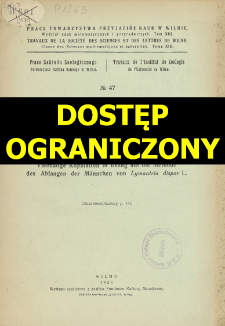 Prace Towarzystwa Przyjaci&oacute;ł Nauk w Wilnie. Travaux de la Soci&eacute;t&eacute; des Sciences et de Lettres de Wilno. Classe des sciences math&eacute;matiques et naturelles Wydział Nauk Matematycznych i Przyrodniczych. =