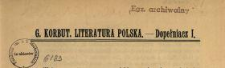 Literatura polska : dopełniacz I