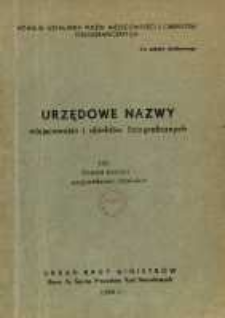 Urzędowe nazwy miejscowości i obiekt&oacute;w fizjograficznych. Nr 105; Powiat bialski wojew&oacute;dztwo lubelskie