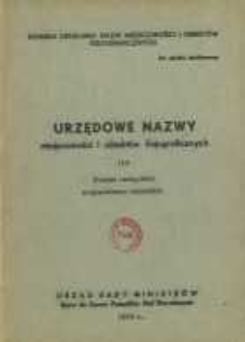 Urzędowe nazwy miejscowości i obiekt&oacute;w fizjograficznych. Nr 119, Powiat radzyński, wojew&oacute;dztwo lubelskie